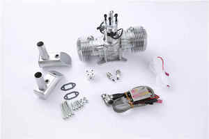 RCGF 70CC Motor <span class=keywords><strong>de</strong></span> <span class=keywords><strong>Gasolina</strong></span> <span class=keywords><strong>de</strong></span> Dos Cilindros Serie Stinger para Avión RC, 2 Tiempos, <span class=keywords><strong>Control</strong></span> <span class=keywords><strong>Remoto</strong></span>, Ala Fija, Kit <span class=keywords><strong>de</strong></span> Motor <span class=keywords><strong>a</strong></span> <span class=keywords><strong>Gasolina</strong></span>, China - Product Image 5