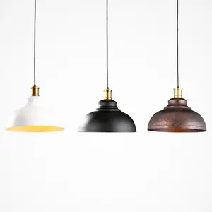 Material de hierro Estilo simple Retro Americano Lámpara de techo LED Luces colgantes modernas para sala de estar Comedor