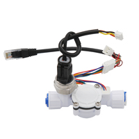 Sensor Aliran 4-in-1 Pabrik OEM untuk Pemantauan Aliran dengan Tekanan Air, Suhu, TDS, Sambungan 3/8 untuk Mesin Keg Bir 0.5-6LPM