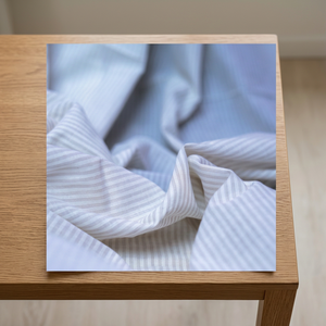 Tela de Algodón Khadi Tejida 100% Orgánica de Primera Calidad para Camisas de Niños y Niñas, Rayas, 60GSM, Ligera, Transpirable, de Secado Rápido - Product Image 1