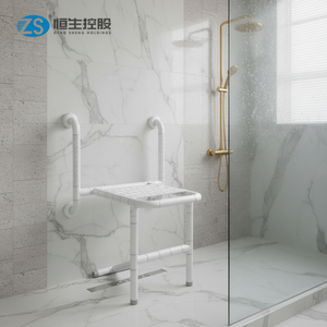 Banc de <span class=keywords><strong>douche</strong></span> pliable mural antidérapant, chaise de <span class=keywords><strong>douche</strong></span> accessible <span class=keywords><strong>pour</strong></span> la salle de bain, forte capacité de charge - Product Image 6