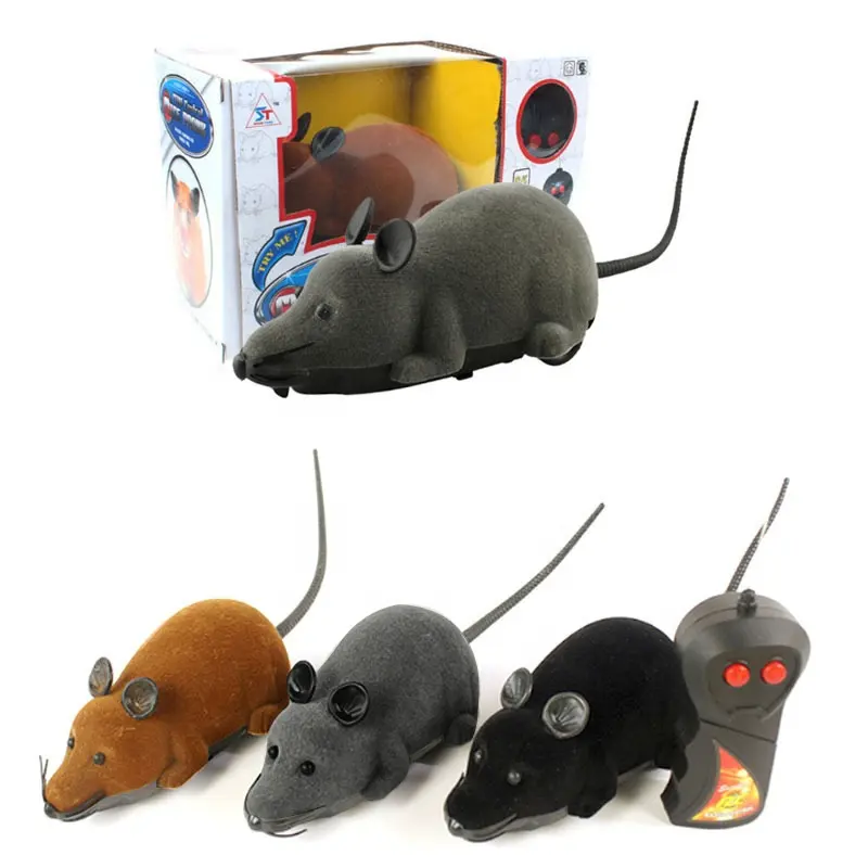 Hot Selling RC Funny Wireless Electronic Remote Control Mouse Rat Pet Toy For Cats