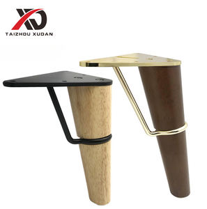 Pied de meuble <span class=keywords><strong>en</strong></span> bois massif pour canapé, armoire, table basse, support de bureau <span class=keywords><strong>en</strong></span> forme de C - Product Image 1