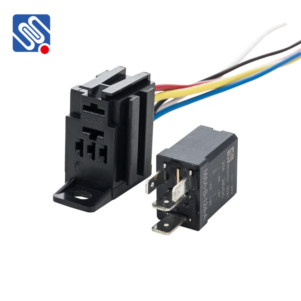 Meishuo MAA 12V 35A Waterproof Black Violet Relay Switch for Car New Reliability for Automobile Fog Lamp Air Conditioner