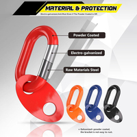 Ensemble de supports de levage AMBITION pour support moteur, capacité de 5500 lb, barre de support moteur pour élingues de levage et niveleurs de charge, 4 pièces