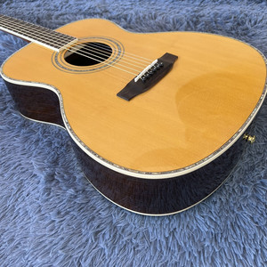 Guitarra Acústica OM42 de Alta Calidad, Hecha a Mano, de 40 Pulgadas, Completamente Sólida, con Abeto Sólido, Adecuada para Presentaciones - Product Image 5