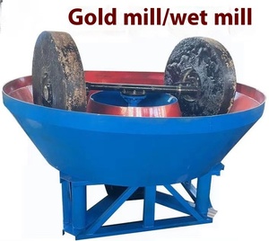 Moulin à double roue à broyage humide pour l'or – Machine de broyage pour le traitement du minerai d'or rocheux – Offre Spéciale - Product Image 1