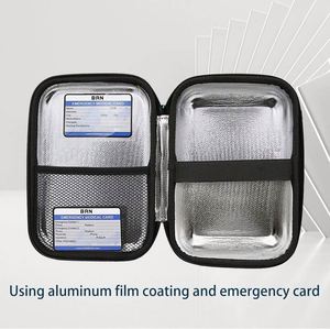 Estuche de Viaje Aislado de 8 Pulgadas para Inhalador de Asma, Bolsa de Transporte de EVA Compatible con Máscaras Espaciadoras para Inhaladores (Solo el Estuche) - Product Image 4