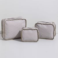 Einfaches Bubble-Gaze Kosmetiktaschen-Set Mehrteilige Reise-Make-up-Aufbewahrungsorganizer-Tasche