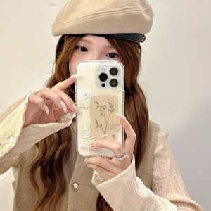 เคสลายกิ่งไม้ดอกไม้สไตล์ศิลปะเฉพาะกลุ่ม สำหรับ iPhone 17 Pro Max 16 15 14  แบบสองชั้น สำหรับผู้หญิง - Product Image 3