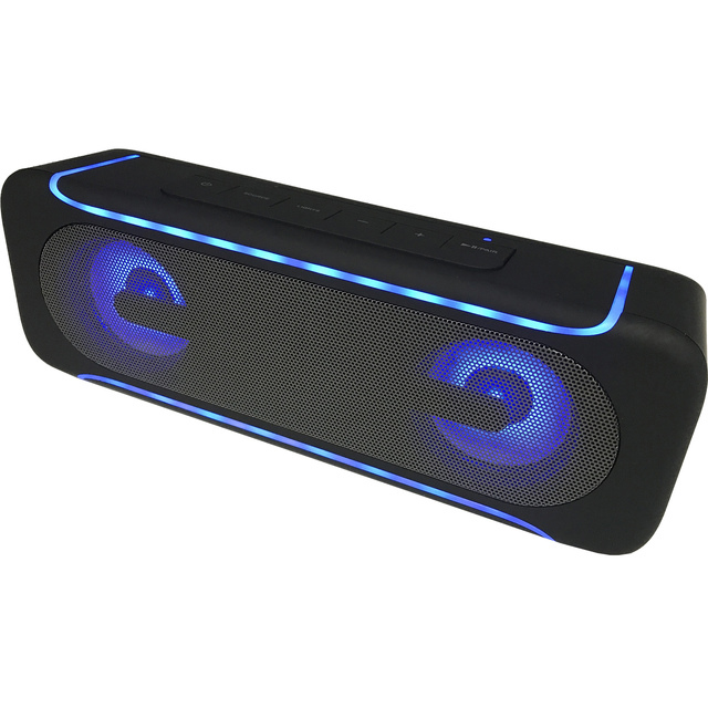 Factory Portable Outdoor Soundbox Extra Bass Single Color LED Wireless Stereo Party Speaker for Mobile Phone for V2.0 IPX4