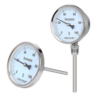 Termómetro bimetálico universal Controlador de temperatura industrial para tubería de caldera Medición de 0-600 grados Sensor de temperatura