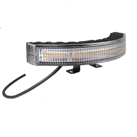 Nouvelle lampe stroboscopique LED incurvée 12-24V 22W R65 IP65, lumière de signalisation d'urgence clignotante, 6500 lumens pour camion et véhicule