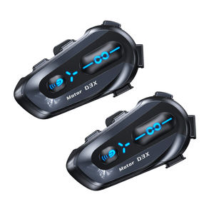Intercomunicador para Casco de Motocicleta D3X Nuevo, Impermeable IP56, Intercomunicador Semidúplex, Auriculares Inalámbricos para Motocicleta con Alcance de 600 m - Product Image 1