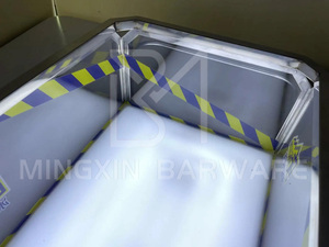 Barril de hielo con aislamiento luminoso Cubo de hielo acrílico móvil flexible con gran capacidad para uso comercial en bares y clubes - Product Image 6