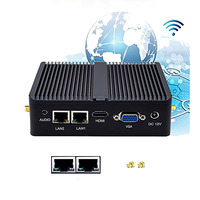 Industrial Fanless Mini PC N2830 J1900 J1800 Dual Display DDR4 RAM SSD Desktop Computer for Home and Office
