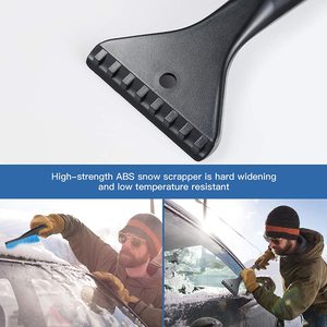 Cepillo para Nieve 2 en 1 con Logotipo Personalizado, 25 Pulgadas (64 cm), Raspador <span class=keywords><strong>de</strong></span> Hielo, Pala para Nieve <span class=keywords><strong>de</strong></span> 3 o 2 Secciones para Autos y Camionetas, para Lavado <span class=keywords><strong>de</strong></span> Autos - Product Image 4
