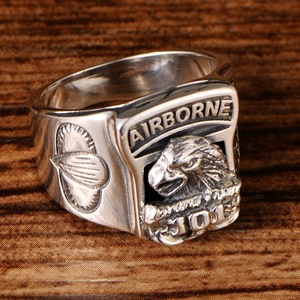 Fashion Personalized Jewelry <strong>Mens</strong> <strong>Rings</strong> U.<strong>S</strong>. Airborne Army Solid 925 Sterling <strong>Silver</strong> Vintage Eagle <strong>Ring</strong> for <strong>Men</strong> - Product Image 3