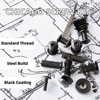 Kit de vis métriques en acier, vis Chicago avec rondelle pour étui Kydex DIY