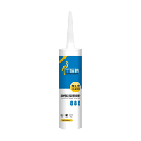 Vente en gros de silicone à durcissement acide 881, adhésif imperméable à séchage rapide pour verre, blanc porcelaine/transparent, pour usage domestique