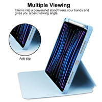Étui pour tablette de style nouveau pour iPad Pro 11 pouces M4/M5, étui intelligent pour tablette, coque transparente en PU acrylique avec support pour stylet