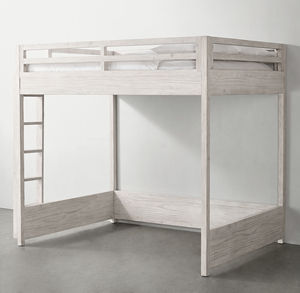 Meubles de chambre à coucher en bois modernes personnalisables, lit superposé confortable avec échelle - Product Image 2