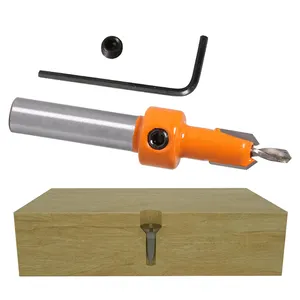 A Set Of Woodworking Counterbore Drill Screw On Alloy Head Step Drill Wood Self-Tapping Screw Hole Drill Installation Tool