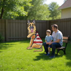 Camiseta de manga larga con estampado de perro pastor alemán I Love Dad Fathers Day - Product Image 3