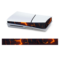 Film autocollant anti-rayures pour panneau central, autocollant vinyle pour console PS5 SLIM, bande latérale centrale