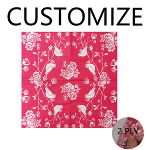 <span class=keywords><strong>Serviettes</strong></span> en papier imprimées avec logo personnalisé, prix d'usine, vente en gros, <span class=keywords><strong>serviettes</strong></span> en papier jetables Airlaid - Product Image 4