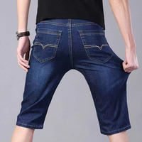2025 vente directe d'usine été marque de mode tricoté tissage Slim Fit décontracté droit respirant Denim Shorts jean pour hommes