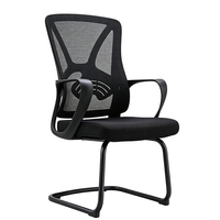 Chaise de bureau ergonomique à dossier haut en maille, réglable en hauteur, pivotante, avec appui-tête fixe et base en nylon, pour la maison ou le bureau