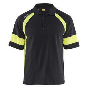 BLAKLADER-Polo 352810509933XXXL avec Hi-vis Noir/Hi-vis jaune-EAN 7330509908310 HI-VIS WORKWEAR - Product Image 1