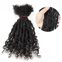 Dreadlocks Afro Kinky Reggae faits à la main, permanents, multicolores, avec pointes bouclées et centre serré, type Lisa Locs pour femmes noires