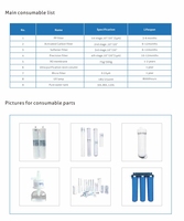 Machine à eau ultra pure de laboratoire de haute qualité équipement de purification d'eau par osmose inverse RO + lampe UV automatique