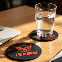 Sous-verres en PVC personnalisés avec logo, résistants à la chaleur, antidérapants, imprimés UV, pour les bars à bière, les restaurants, les hôtels - formes rondes et carrées