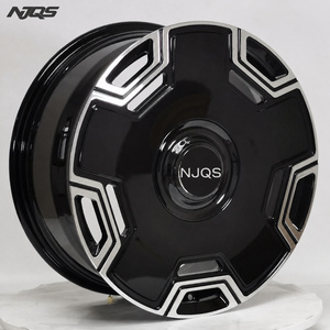 Jantes en aluminium forgé noir usiné NJQS avec capuchon flottant RR pour Rolls-Royce Ghost 2015, couleurs personnalisées - Product Image 4