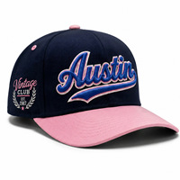 Gorra de Béisbol de 5 Paneles, Estructurada, de Dos Tonos, con Logotipo Bordado en 3D Personalizado, Estilo Retro Universitario Deportivo, Fabricante de Gorras Snapback