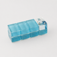 Jeu de Mahjong Américain de Démarrage Bleu Teal Foncé en Acrylique pour Enfants, Tuiles de Mahjong Rétro, Jeux Imprimés, Jeu d'Intérieur et d'Extérieur