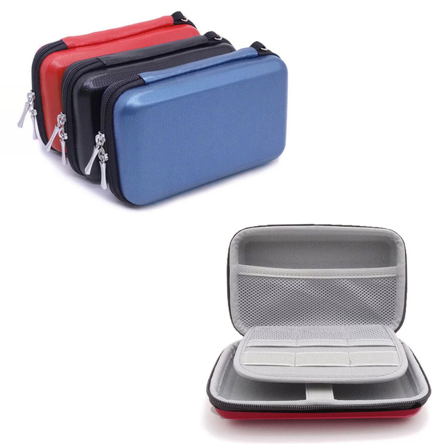 EVA Shockproof Hard Drive Case Waterproof Digital Accessories Storage Bag for USB Flash Drive, Cable & External SSD Organizer