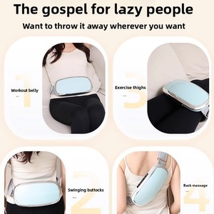 <span class=keywords><strong>Ceinture</strong></span> <span class=keywords><strong>de</strong></span> <span class=keywords><strong>massage</strong></span> vibrante avec compresse chaude, appareil <span class=keywords><strong>de</strong></span> <span class=keywords><strong>massage</strong></span> abdominal pour fitness à domicile - Product Image 5