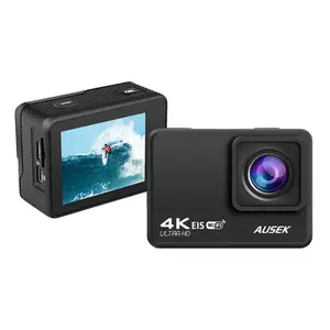 Camara Deportiva Acesorios Full Hd Gropo Negro Studio Kamera Video 4K 60Fps 24Mp Ultra Hd Wifi Kamera Aksi untuk Moto Vlogging