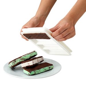 Moule à sandwichs en silicone écologique pour sandwichs glacés carrés, certifié LFGB, modèle GEMARK NSH7946, 1 pièce, pour la cuisson de biscuits - Product Image 4