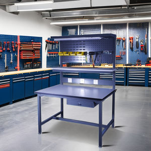 Laboratorio comercial Atelier Mesa de inspección de metal Banco de trabajo de melamina Nueva condición Taller de reparación de teléfonos móviles eléctricos - Product Image 1