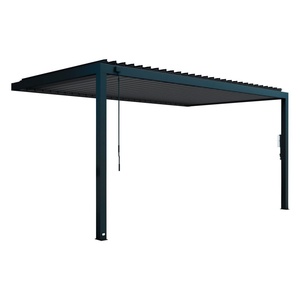 Pérgola de Aluminio de Lujo Moderna para Exteriores, con Lamas Motorizadas con Recubrimiento en Polvo, Fácil de Montar, Bioclimática Eléctrica - Product Image 6