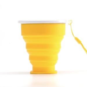 Portable Collapsible Silicone Travel Water Bottle Custom Reusable Foldable Drinking <b>Cup</b> Camping Office Tea Tea <b>Cups</b> <b>Saucers</b> - Product Image 6