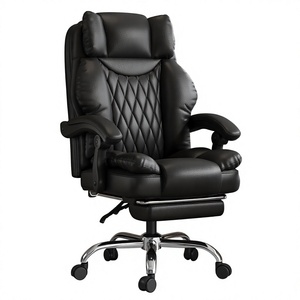 Chaise de bureau 817Home confortable pour longues sessions, chaise de direction ergonomique inclinable et réglable, idéale pour le bureau à domicile moderne - Product Image 1
