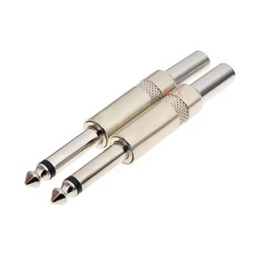 Connettore <span class=keywords><strong>Jack</strong></span> Audio Mono/<span class=keywords><strong>Stereo</strong></span> da 6,3 mm Maschio per Saldatura, Adattatore Metallico per Cuffie <span class=keywords><strong>Stereo</strong></span> 1/4 (6,35 mm) a 2/3 Poli - Product Image 2