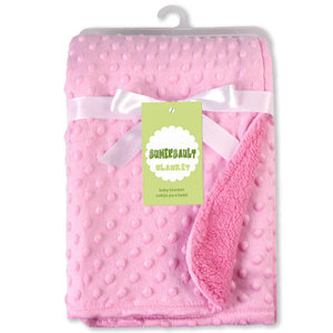 Couverture bébé en polaire courte matelassée, style bonnet bulle, pour automne-hiver, en polaire d'agneau pressée, pour climatisation, décontractée - Product Image 3