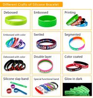 Bracelets en silicone personnalisés, bracelets lumineux à LED pour hommes, bracelets NFC RFID en PVC élastique, bracelet en silicone avec logo personnalisé